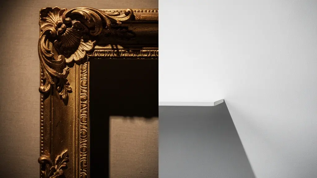 Détail d'un cadre doré et d'une texture de peinture à l'huile ancienne dans un musée, évoquant le patrimoine artistique genevois